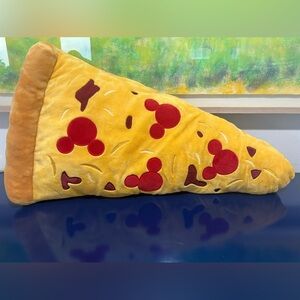 Disney Parks Mickey Mouse Pepperoni Pizza Slice Pillow 23” Large Plush Food Icon
